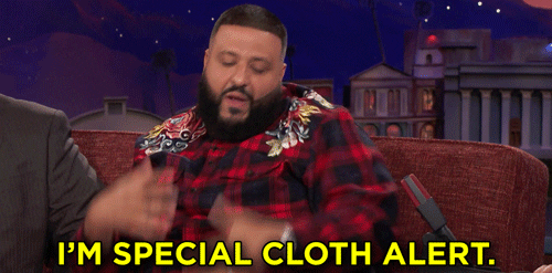 dj khaled special cloth alert GIF by Team Coco