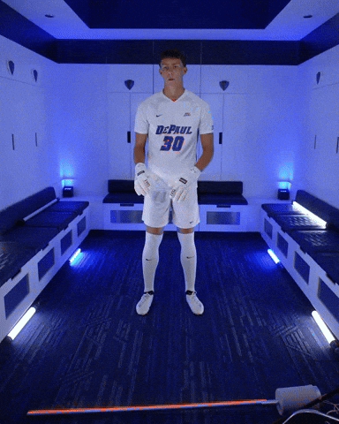 Mens Soccer GIF by DePaul Blue Demons