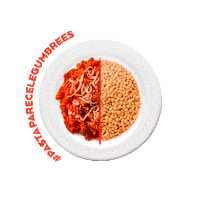 Food Plate Sticker by Pastas Gallo