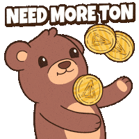 Need More Teddy Bear Sticker by BEARISH