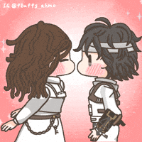 I Love You Kiss GIF by Fluffy the Thunder God 雷神阿毛