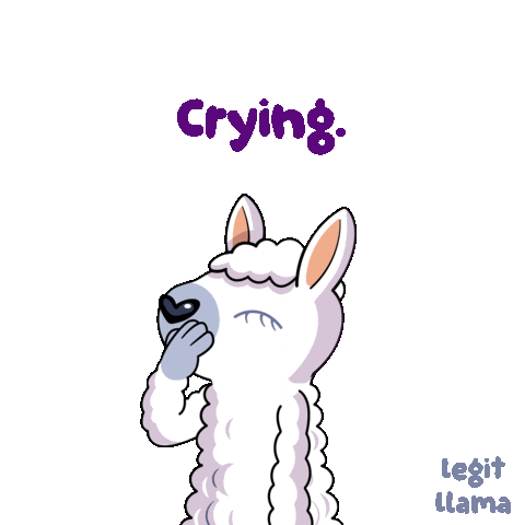 Sheep Crying Lol Sticker by VeeFriends
