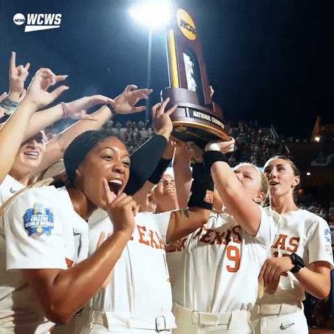 Texas Longhorns Trophy GIF by NCAA Championships