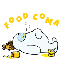 Sleepy Food Sticker by SomiSomi