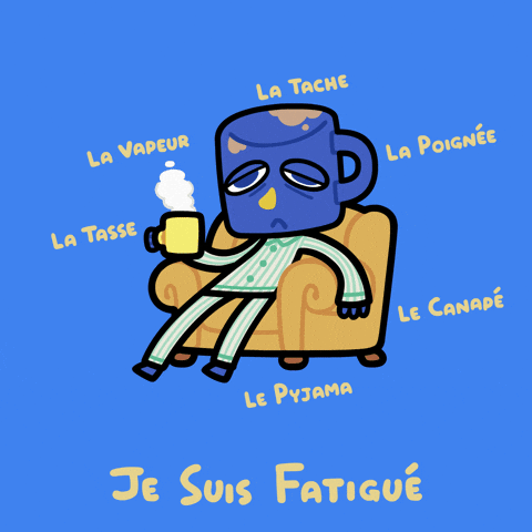 Coffee Im Tired GIF by Ng Khai Hong