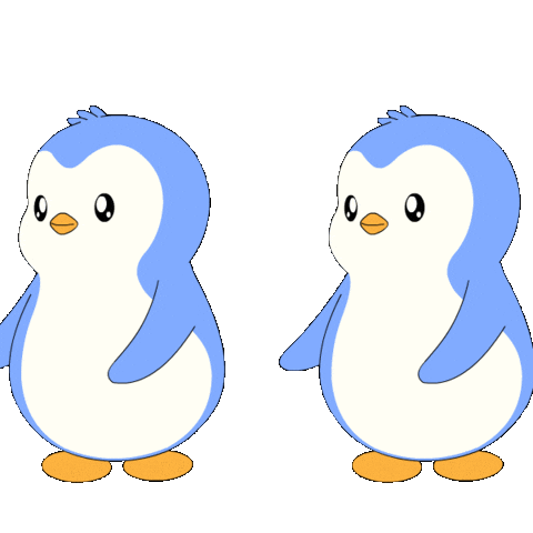 Working Go Team Sticker by Pudgy Penguins