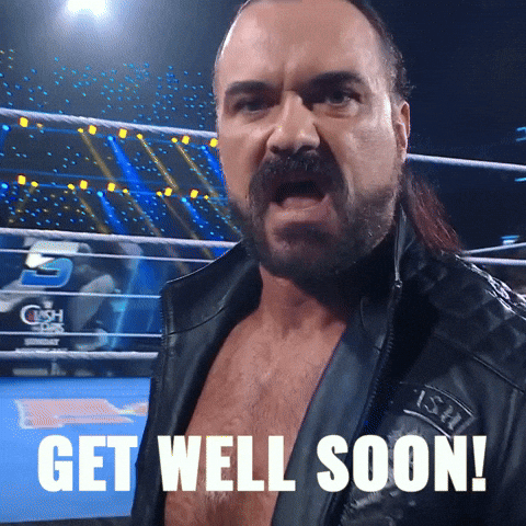 Feel Better Get Well Soon GIF by WWE