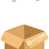 pickabox_me delivery box shipping pickabox Sticker