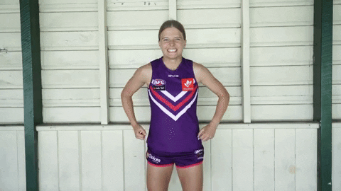 Fist Hyde GIF by Fremantle Dockers