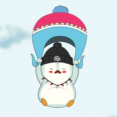 Scared Going Down GIF by Pudgy Penguins