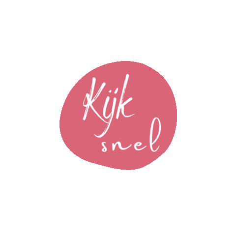 Pink Kijk Sticker by liel