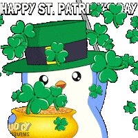 St Patricks Day Penguin Sticker by Pudgy Penguins