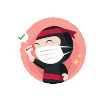 Stay Safe Ninja Van Sticker by ninjavanmalaysia