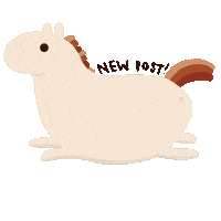 New Post Horse Sticker