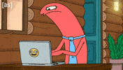 Typing Working GIF by Adult Swim