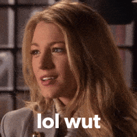 Blinking Wait What GIF by Blake Lively Fan