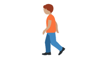 Walking Walk Sticker by EmojiVid