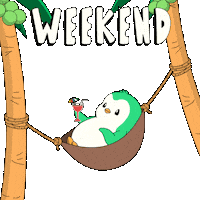 Beach Chilling Sticker by Abster