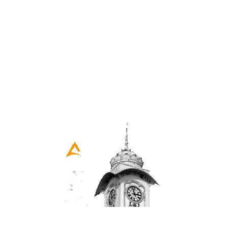 Clock Tower Sticker by Aditdude