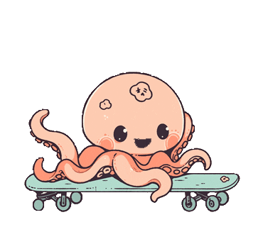 Skateboard Smile Sticker