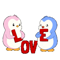 I Love You Couple Sticker by Pudgy Penguins