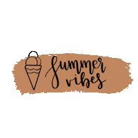 LisaLois27 summer sun vibes ice cream Sticker