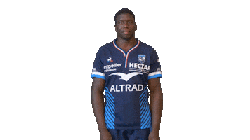 Celebration Smile Sticker by Montpellier Hérault Rugby