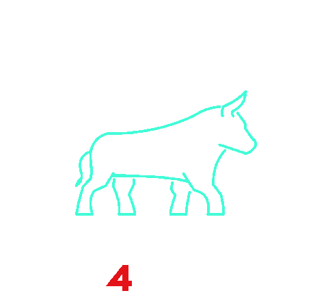 Trading Bull Sticker by M4Markets