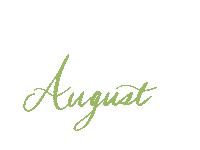 aile_design calligraphy 8 calendar august Sticker