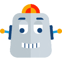 confused robot Sticker by Yapı Kredi