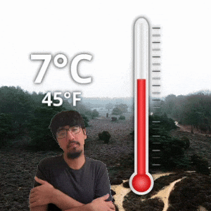 7 °C