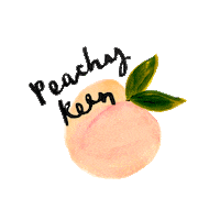 peach Sticker by Annie Dornan Smith