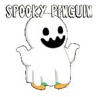 Halloween Penguin Sticker by Abster