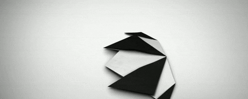 panda origami GIF