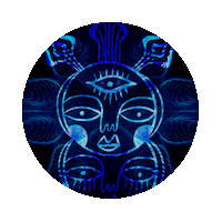 woomoonibiza moon kinetic woomoon woomoonibiza Sticker