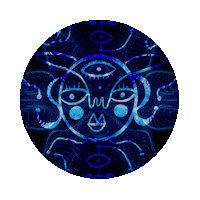 woomoonibiza moon kinetic woomoon woomoonibiza Sticker