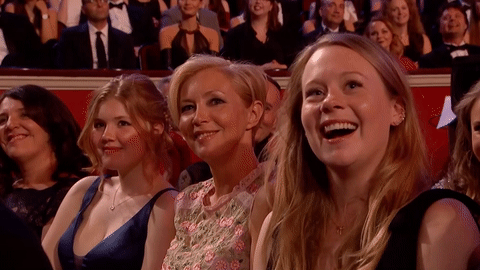 olivier awards 2017 laugh GIF by Official London Theatre