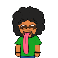 DACavesART happy meme ice cream tongue Sticker