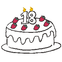 Celebrate Happy Birthday Sticker