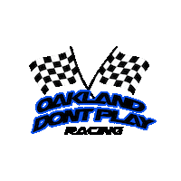 Racing Flag Sticker by OaklandDontPlay