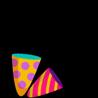Littlesmoments happy party celebrate rainbow GIF