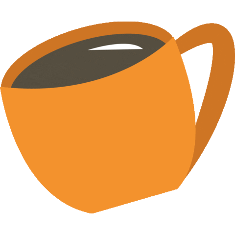 Coffee Mug Sticker by Mediainn