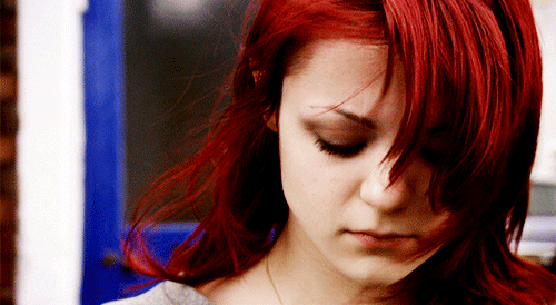 sad red hair GIF
