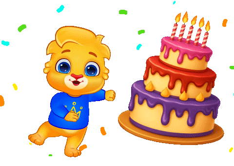 Happy Birthday Party Sticker by Lucas and Friends by RV AppStudios