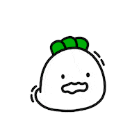 Nervous Radish Sticker