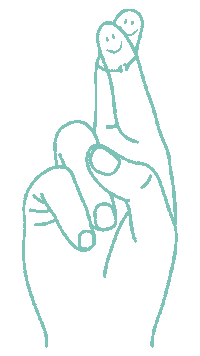 Fingers Crossed Sticker by ZoJong!