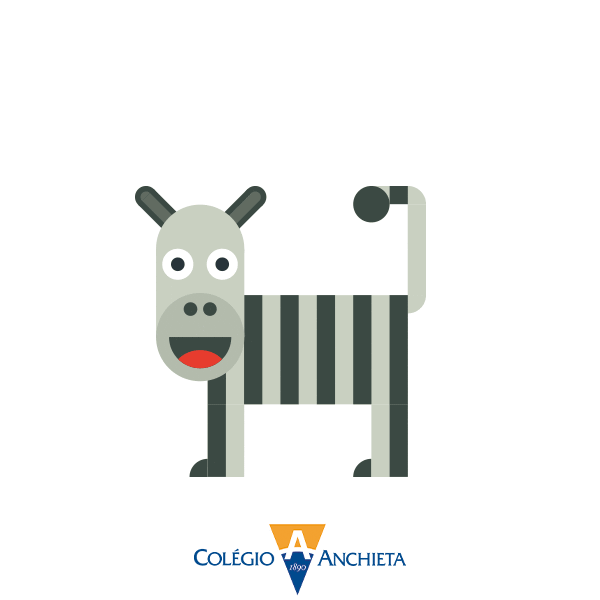 Zebra Sticker by Colégio Anchieta