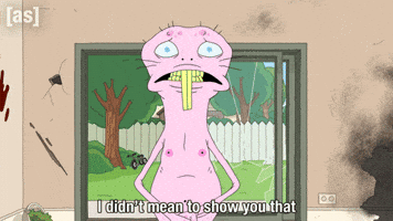 Look Down Naked Mole Rat GIF by Adult Swim