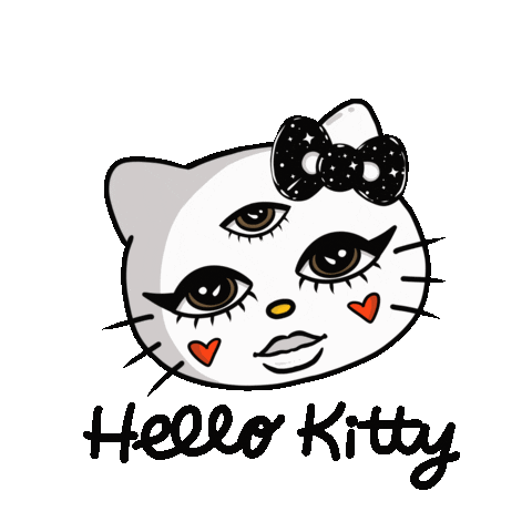 Moonlitnarcy giphyupload hello kitty celestial third eye Sticker