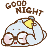 Sleepy Good Night Sticker by Tonton Friends